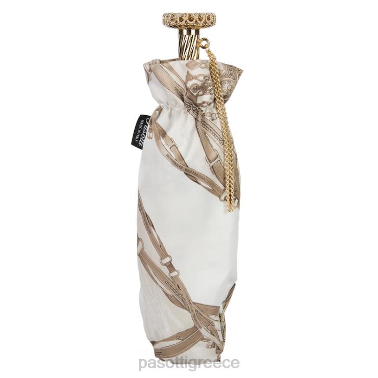 ομπρέλα | PASOTTI 257 58152-2 s15 - χαλινάρια με λευκή πτυσσόμενη ομπρέλα 2N6B8621 γυναίκες